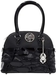 kreepsville 666 Elvira Women's Spiderweb Handbag Macabre Mobile Black Collection Purse