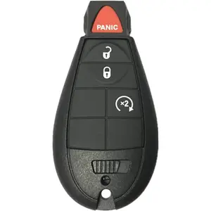 Key Case Replacement for Ram Cherokee: No Chip No Battery Key Fob Fit for Dodge Ram 1500 2500 3500 Jeep Cherokee 2008 to 2023 Just a Empty Case GQ453T 56046953 56046955 68105083