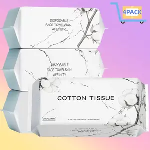 Disposable Face Towels, Soft Thickened & Enlarged Material, 1/2/4 Packs, Dry Wipes, Facial Towels, Wash Cloths, Skincare