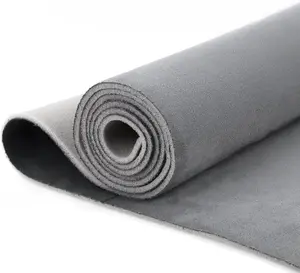 Gray Suede Headliner Fabric 96" L  60" W with  Backing, Auto Suede Roof Top Fabric, Automotive Interior Roof Replacement Material for , SUV, Boat, Pickup, , RV,  Repair