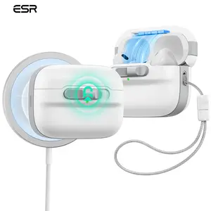 ESR for AirPods Pro 3 & AirPods Pro 2/1 Case, AirPods 4 Case, MagSafe Compatible, Magnetic Lid Lock, Drop-Proof Protection Cover with Lanyard, Pulse Series