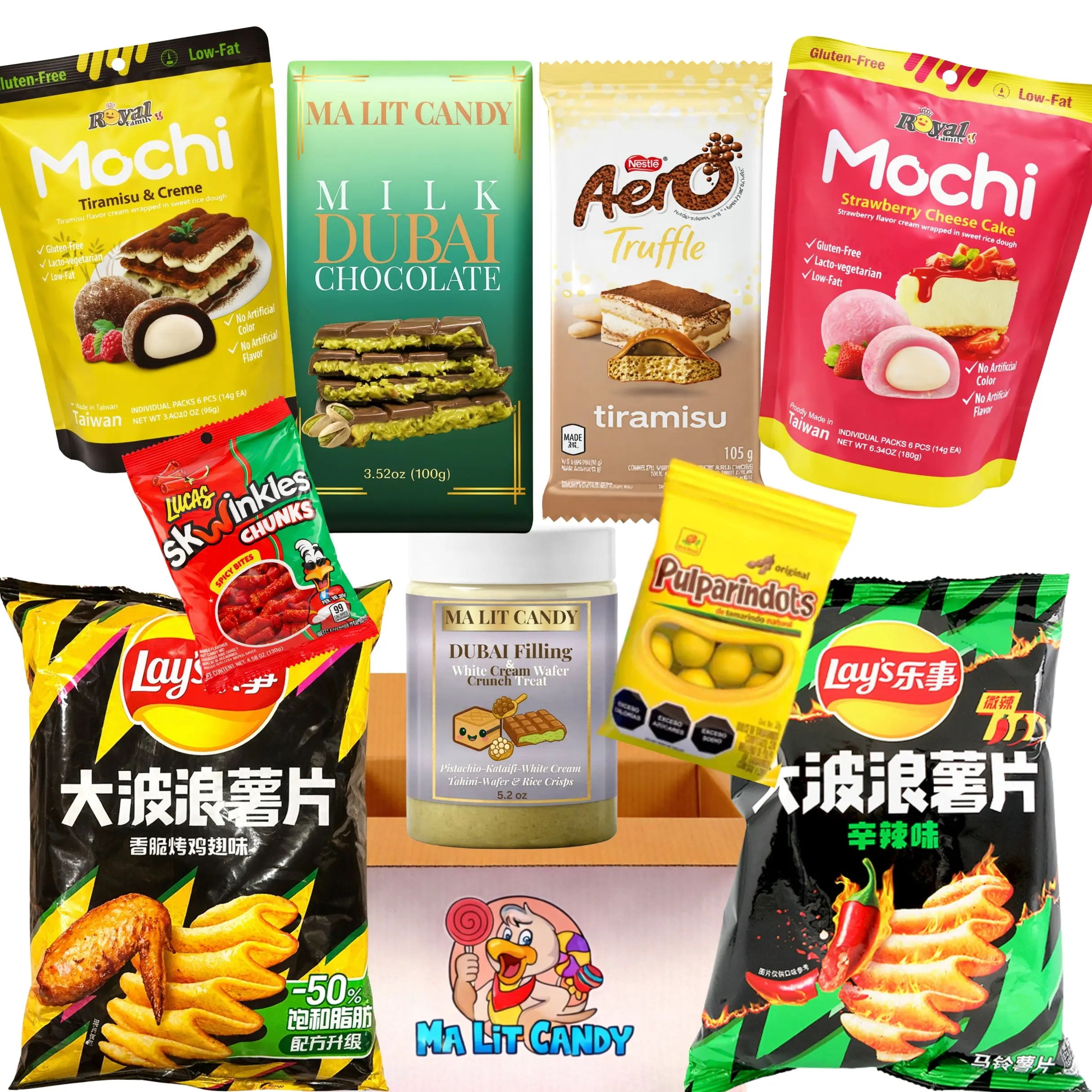 World Snacks Variety Box – 9 International Snacks from Japan, Mexico, Taiwan, Turkey & Canada - Full Size Snacks