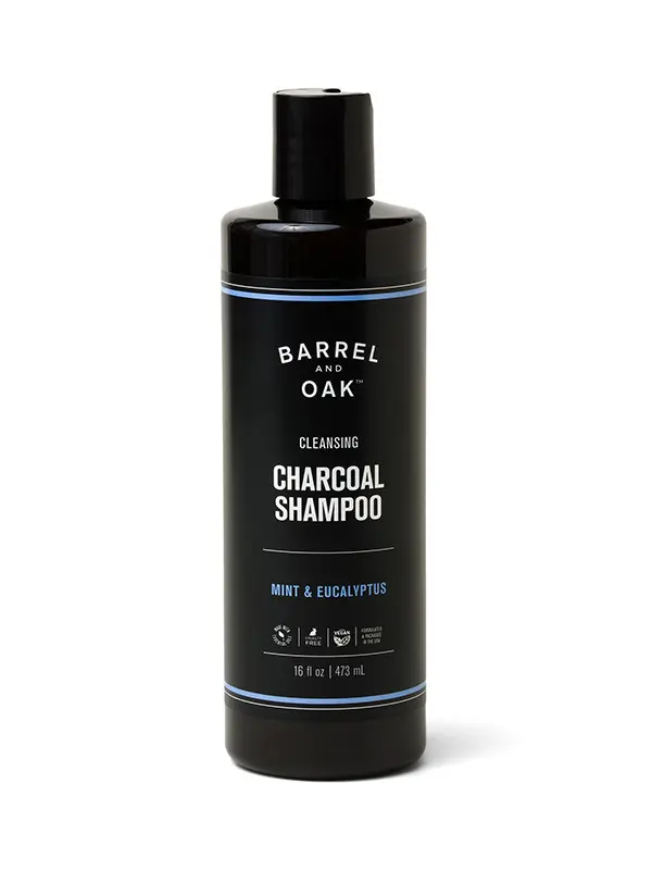 Barrel & Oak Cleansing Charcoal Shampoo Mint & Eucalyptus 16 oz