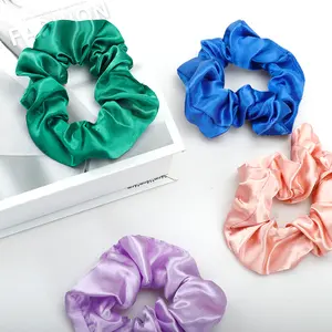 CheetahBeauty (Random Color) Scrunchies Hair Silk Ponytail Holders For Women Ties Silk Satin Scrunchy Silk for Hair