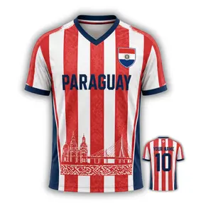 [Custom Name & Number] Paraguay jersey, US Version Men's Jersey (Made in USA）