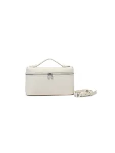 Women's New Summer Vintage Leather Lunch Box Bag, Handheld Crossbody Small Shoulder Bag, Stylish and Durable Accessory, Tote Lunch Bag