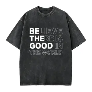 Inspirational Shirt, Believe There Is Good in the World Tee, Positive Quote Graphic Tee, Motivational Shirt for Youth