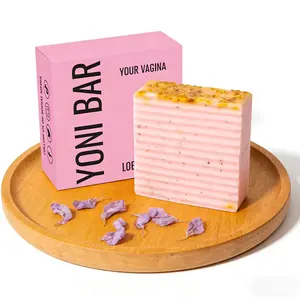 Feminine Care Soap: 3 Pieces of Rose and Mint Essential Oil Soap for Refreshing Body Cleansing - biodegradable formula