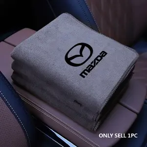 Car Suede Fleece Microfiber Wash Towel Water Sucking For Mazda 2 3 Axela Atenza 17-20 MS Mazda 6 CX-5 CX3 Cleaning Accessories