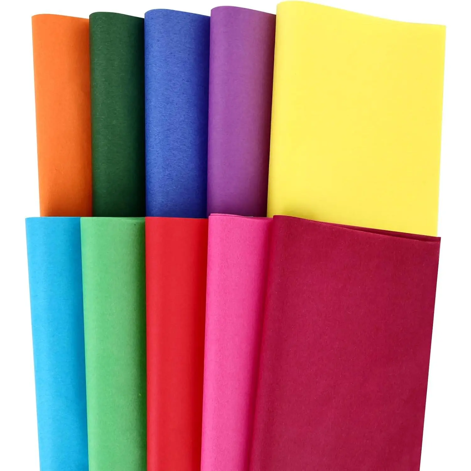 60 Sheets 20x20 inch Colored Tissue Paper, Christmas Multicolor Wrapping Tissue Paper for  Bags Birthday Wedding Holidays Decor DIY Crafts 10 Colors