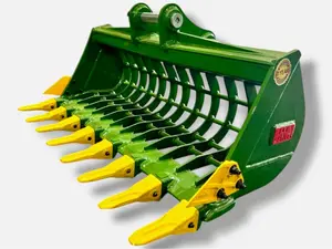 48" Skeleton Bucket with Teeth for 4 - 5 Tons Mini Excavators. 38mm Pins