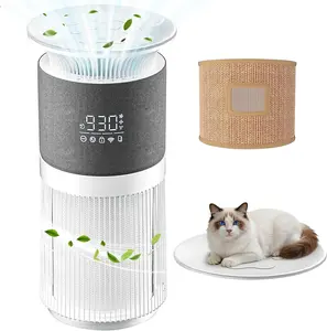 H13 True HEPA Air Purifier for Large Rooms up to 1076 sq. ft., 2-in-1 Pet Air Cleaner with Bonus Cat Scratcher Cover, 22 dB Ultra-Quiet for Sleep, Removes 99.97% of Odors, Dander, and Smoke, ETL/CARB Certified