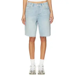 Free People x We The Free Montana Raw Hem Short in Cowgirl Blues