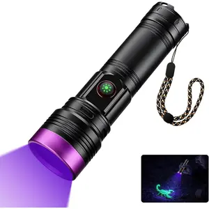 20W 365nm UV Flashlight Rechargeable,5000mAh Black Light Flashlight, Ultraviolet Blacklight,UV Lamp for Pet  Detection,Scorpion, Curing,Yooperlite, ,Hotel hygiene,ACLeak