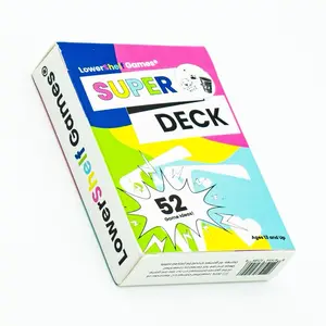 Super Deck - Playing Cards with 52 Games for Friends and Family - Learn to Play Games in Minutes with QR Code Tutorials