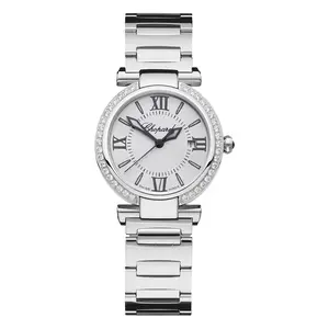 Chopard Imperiale Ladies Watch 388541 3004 Quartz White Dial Stainless Steel Factory Diamonds 28mm WHT029521