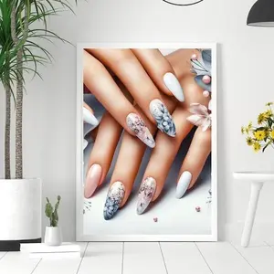 Printable Nails Print, Nail Salon Decor, Nail Technician Gift, Spa Wall Art, Beauty Salon Decor, Manicure Print, Manicure Poster, Wall Art 1 Poster ( PRODUCT DOES NOT INCLUDE FRAME )