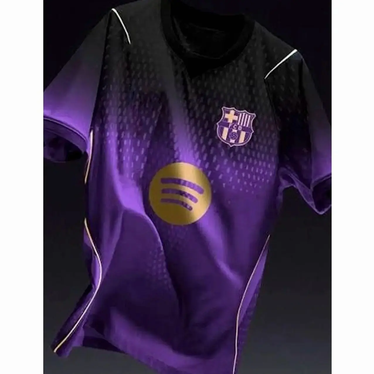 Unisex Purple Soccer Jersey Personalized Barcelona Away Stadium Shirt 2026-27 Away Shirt Football Shirt Breathable Fan Style 8C