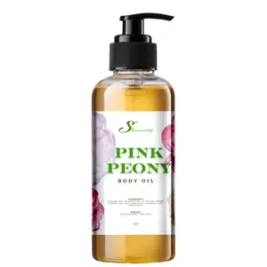Shearenity Pink Peony Body Oil – 12oz | Avocado, Coconut, & Sweet Almond Oils with Pink Peony Scent,  Hydrating and Nourishing Body Oil