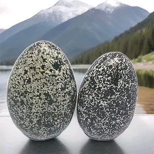2-Piece Quartz Diorite Healing Chakra Aura Metaphysical Palm Stones for Spirit Work