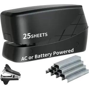 Electric Stapler Heavy Duty Desktop Stapler 25 Sheets AC   with 2000 Staples & Staple Remover for Office  School Use