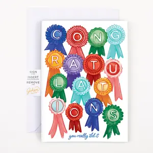 Endless Congratulations with Glitter - Greeting Card