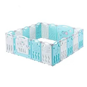 [Summervibes] ALBOTT 14/18/22 Panel Baby, Fence Kid Playpen, Play Yard, Foldable Kids Safety Activity Center Playard Safety Lock Gate, Adjustable Shape, Portable Design for Indoor and Outdoor