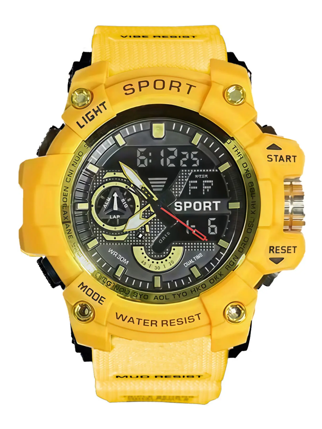 High-End Multi-Functional Waterproof Digital Watch, LED Large Dial, Dual Calendar, Alarm Clock, Stopwatch, Unisex Sports Watch, Analog Digital Wristwatch, Multifunctional Watch