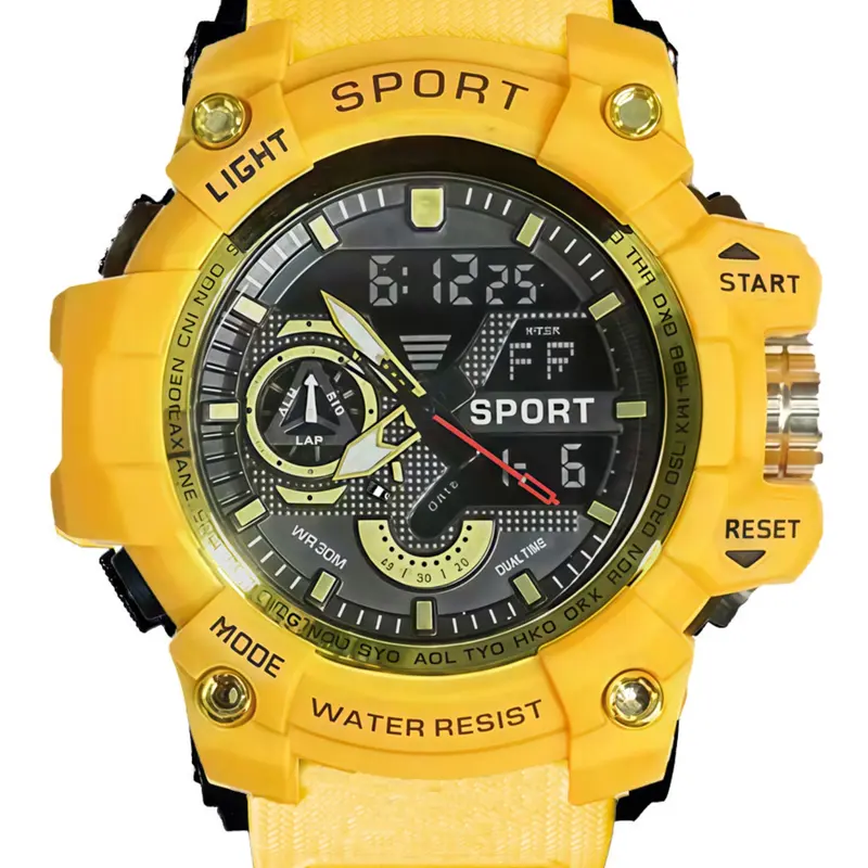 Multi-Functional Waterproof Digital Watch, LED Backlight, Large Dial, Dual Calendar, Alarm Clock, Stopwatch, Unisex Sports Watch, Analog Wristwatch, Luminous Alarm Wristwatch, Luminous Date Wristwatch