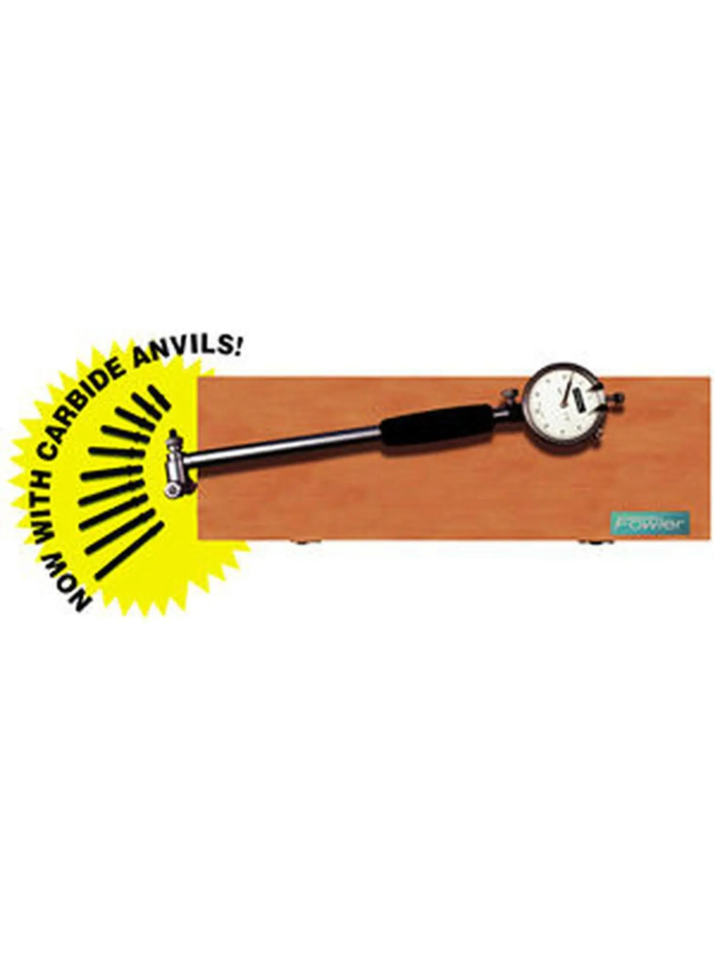 Fowler FOW72-646-300 Deluxe Cylinder Bore Gage Set - 2"-6" Diameter Range - 6" Depth - .0005" Graduations - Adjustable for Accurate Measurement