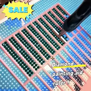 Diamond Art Ruler, Diamond Dot Drill Alignment Tool, DIY Diamonds Painting Tools for Full Drill or Partial Kits