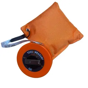 Toss & Measure Weighted Flexible Tape Measurer. Metric and Imperial Compatibility, Solo-Use Design