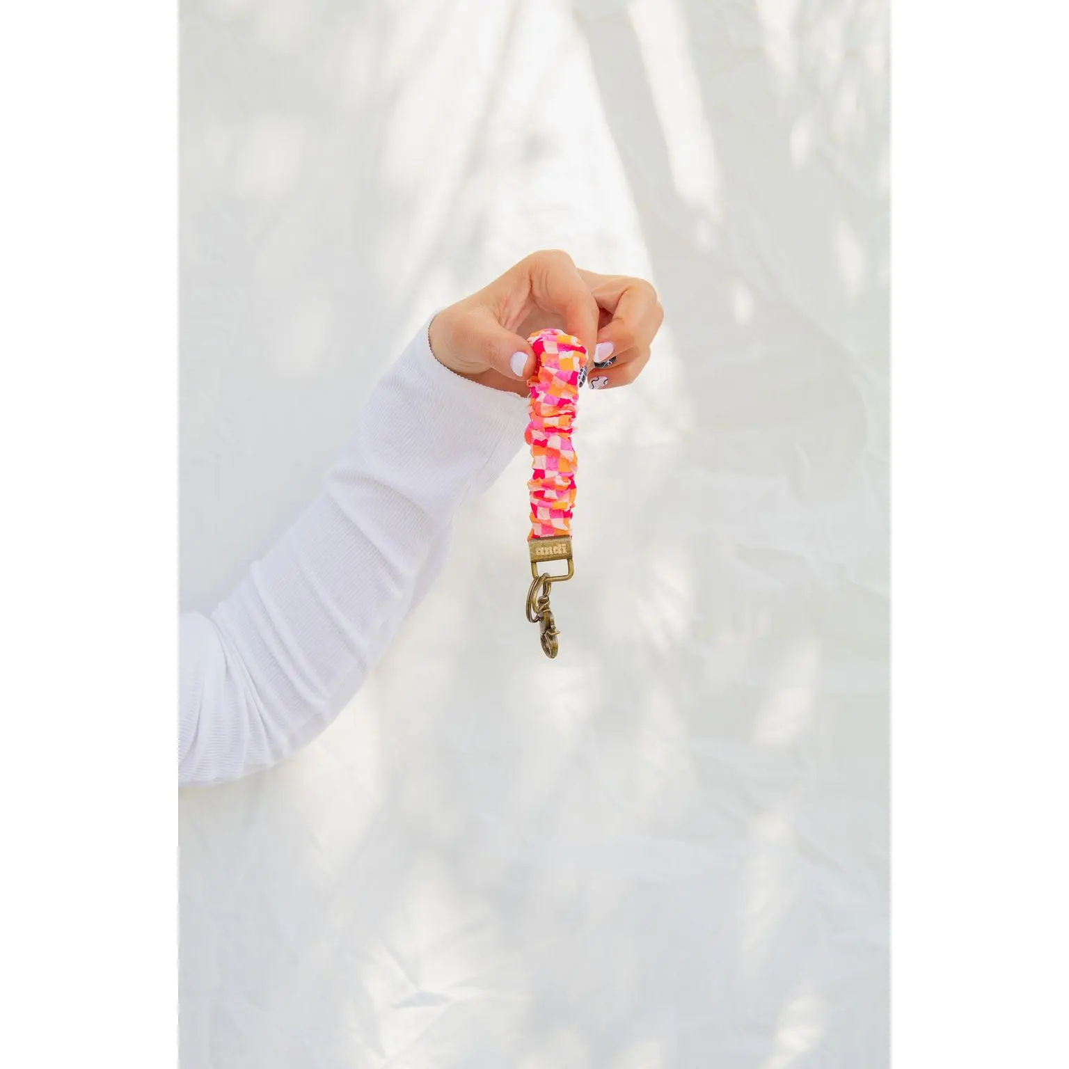 Andi x Katie Lynn Bright Checkered Keychain