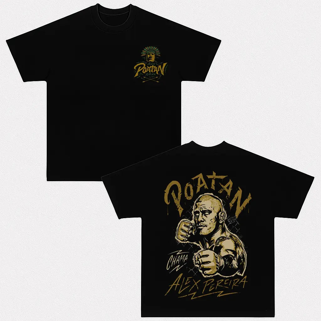 Alex Pereira Poatan Tee UFC Alex Pereira T-Shirt Ultimate Fighting Championship Graphic Tee for UFC & Sports Fans Short Sleeve Crew Neck Retro Soft Cotton MMA Shirt Perfect Gift for UFC Fans MMA Fans American Made Fightwear