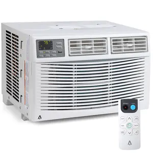 10000 BTU Window Air Conditioner, WiFi Smart Control, Quiet 53 DB AC Unit for Rooms Up to 450 Sq. ft, 3 Fan Speeds, Temp Down to 61°f, Powerful Dehumidifier 60 Pints/Day, Washable Filter