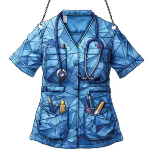 Azaad Apparel Nurse Ornament Acrylic Window Hanging; Gift For Nurse Lovers Gift Gift, Home Wall Room Hanging Decor, Christmas Decorations