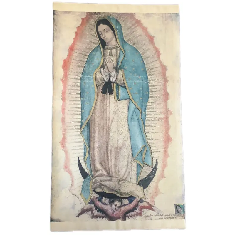 Virgen de Guadalupe Banner. Chico, mediano o grande