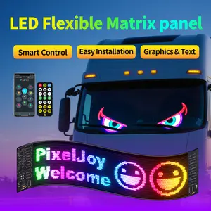 LED Sign, Programmable LED Sign with Bluetooth APP Control - Huge Bright Text/Animations for Car, Store, Christmas Advertising (Pre-Made & Custom Modes)