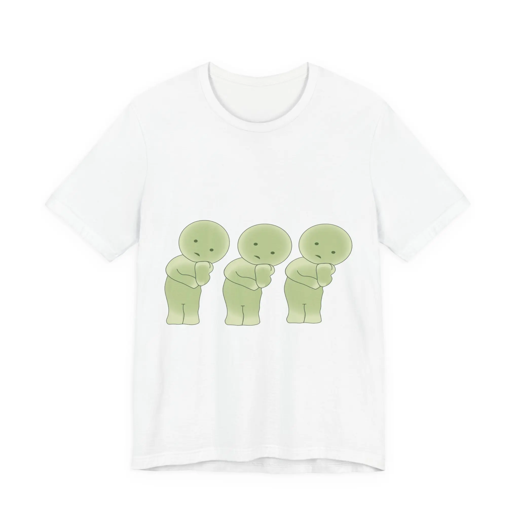 Cute Smiski Unisex Jersey Short Sleeve Tee - Kawaii Japanese Character Shirt, Fun Cartoon Graphic Top, Unique Gift Idea, Funny T-Shirt,