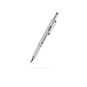 Multi-tool Pen Eight-in-One Survival Pen with Bubble Level Ruler Inch & Centimetre Scraper Box Opener Glass Breaker Phillips & Flat Screwdriver