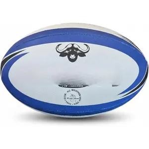 Pro  Rugby Ball - Hand Sewn Professional Rugby Practice Ball with 3-Ply Fabric Backing, Long Lasting Grip - Size 5 & Size 4 - Ideal for , Match Prep, Clubs & Schools