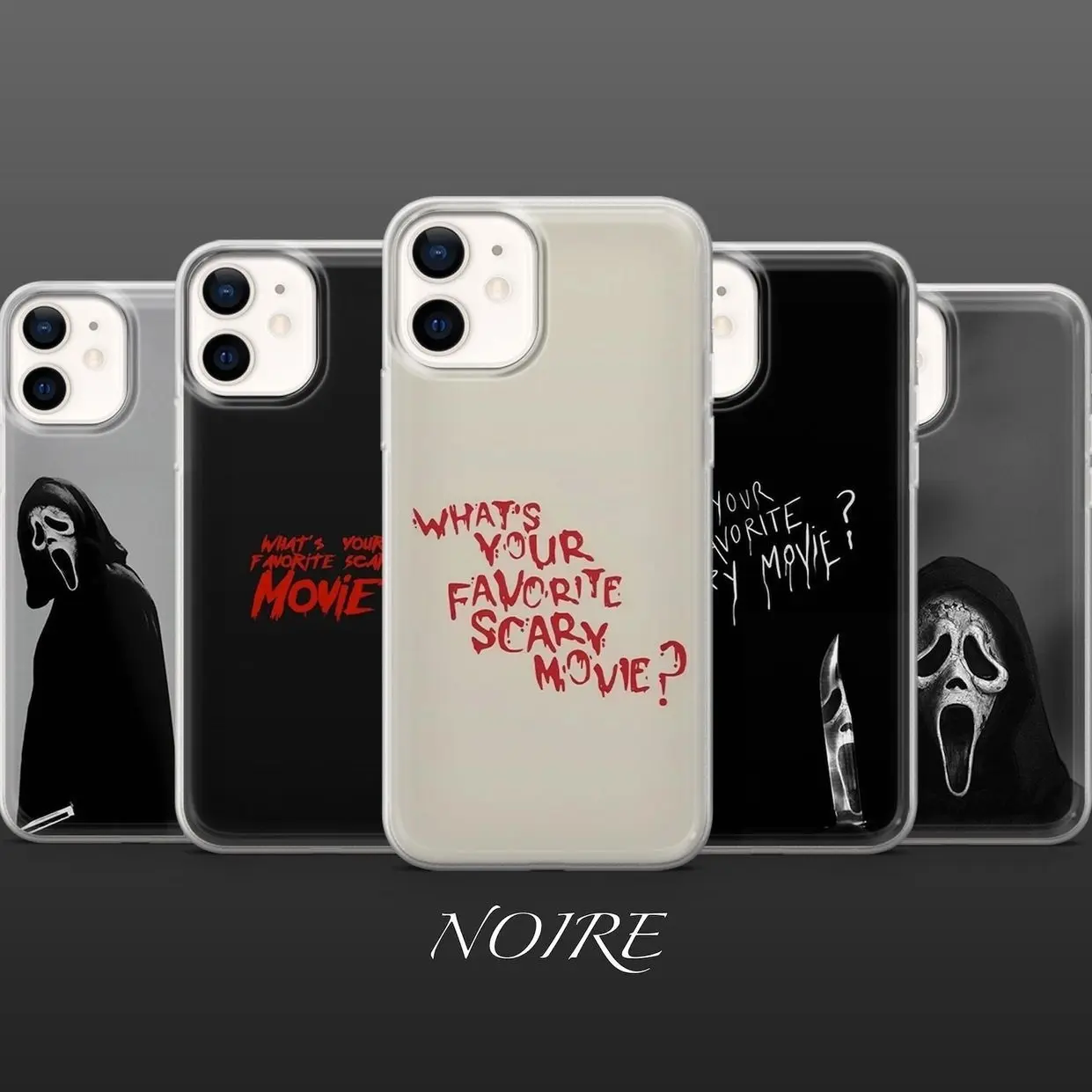 Scream Phone Case Horror Scary Movie Ghostface Compatible with iPhone 17, 16, 15, 14, 13, 12, 11, X & Galaxy