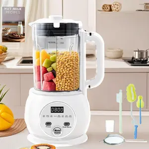 10 in 1 Nut Milk Maker Hot Blender,51oz Homemade Soy, Almond,Oat, Based,  Maker 20 ,Automatic Soybean Machine with 24H Delay Start/Keep Warm8H/Boil Water&Auto Clean