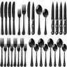 Astercook 24-Pcs BPA-Free Stainless Steel Tableware Set - Elegant Mirror Polish Metal Utensils with Smooth Edge for 6-10 People, Home Dining
