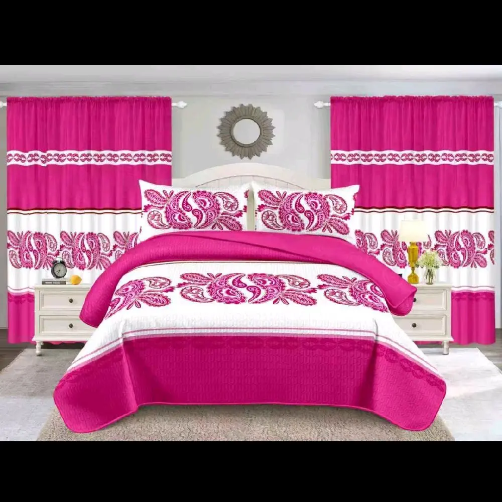7-Piece Bedroom Comforter Set, Includes Curtains - Decorative Pillows, All-In-1 Bedroom Decor Bedding Collection, Seven Pieces