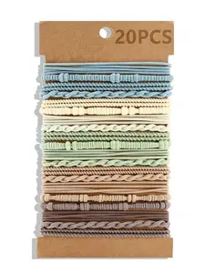 20/40-piece Bohemian style hair tie set, elastic rubber bands suitable for all seasons, a fashionable accessory, Easy Matching, elastic hair ties for women and girls, perfect for everyday use.
