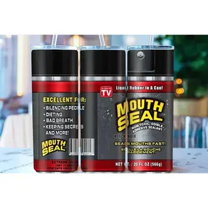 Funny Coworker Gift Tumbler, Mouth Seal Gag Gift for Men, Sarcastic Office Cup, White Elephant Christmas Present