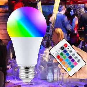 25W RGBW E27/E26 LED Light Bulbs 16Colors Changing Atmosphere Lamp AC85-265V With Remote Indoor Dimmable Timing Colorful Living Room Bedroom KTV Party Home Festival Multicolored Mood 110V/220V RGBWW Esports Room Creativity Novelty Lighting 5W/10W/15W/20W