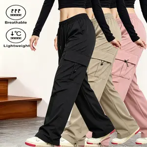 AIbart Women's Cargo Pants, Breathable and Lightweight Loose Fit Trousers for Casual Everyday Style