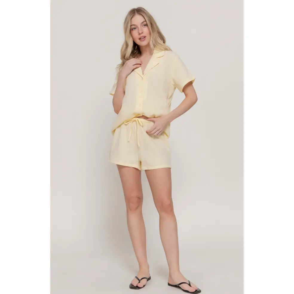 Limoncello Gauze Shorts